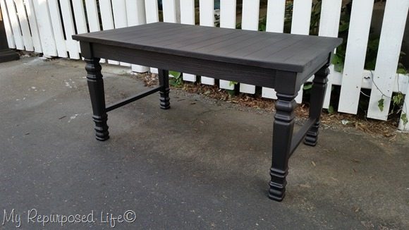 pretty satin painted bench or coffee table