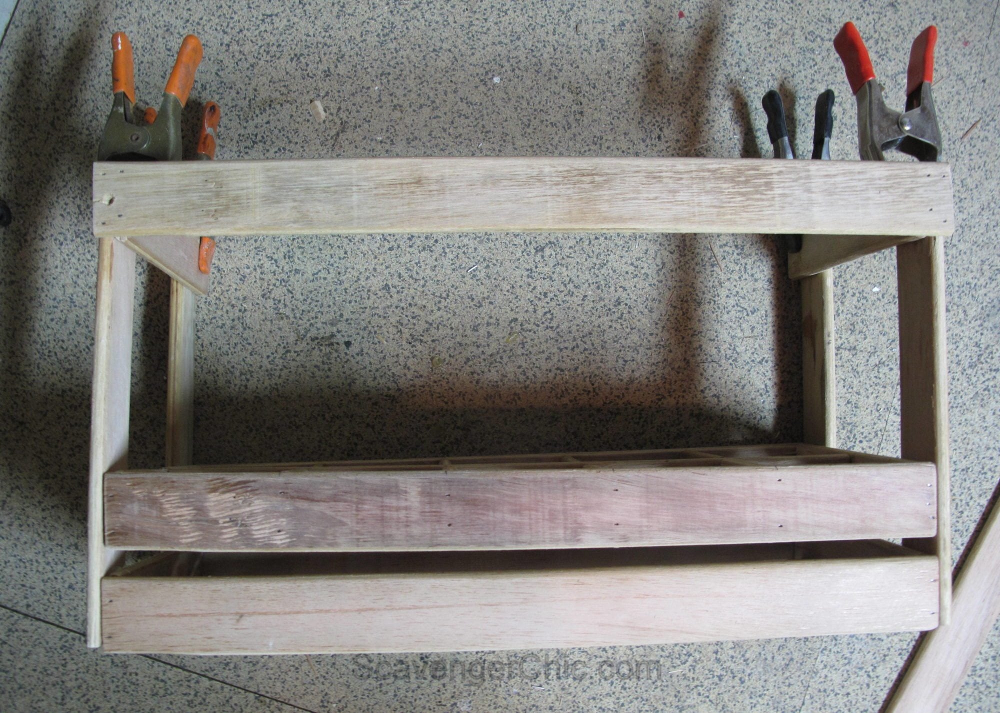 Wooden Caddy from Bed Slats My Repurposed Life®