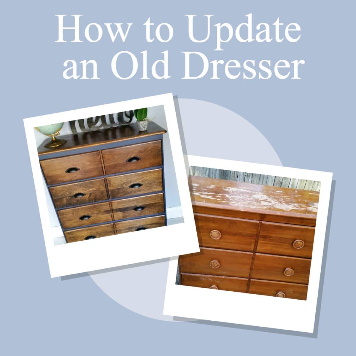 how to modernize old dresser Textured Furniture Makeover: Vintage Dresser Gets a Modern Twist