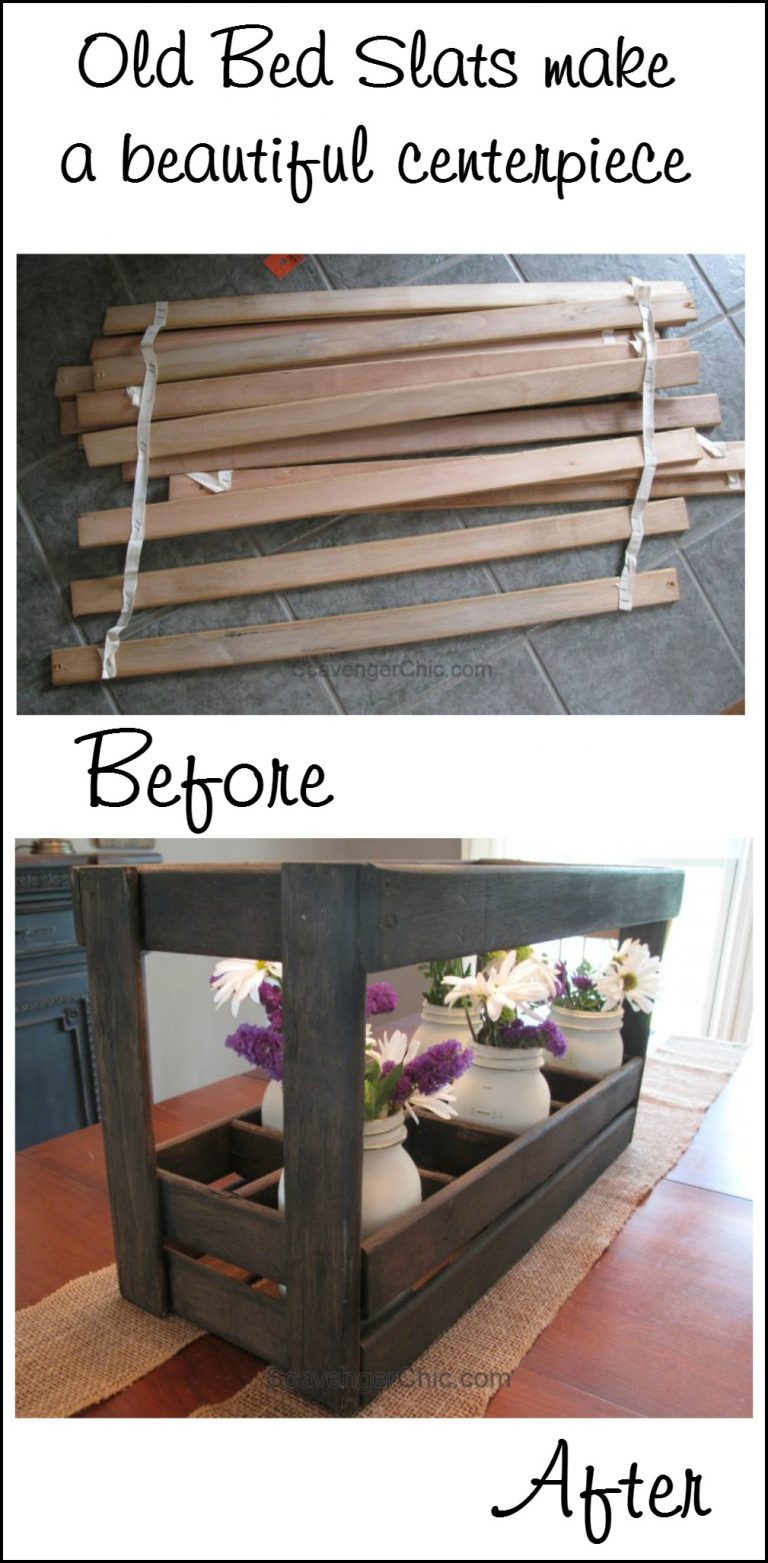 Wooden Caddy from Bed Slats My Repurposed Life®