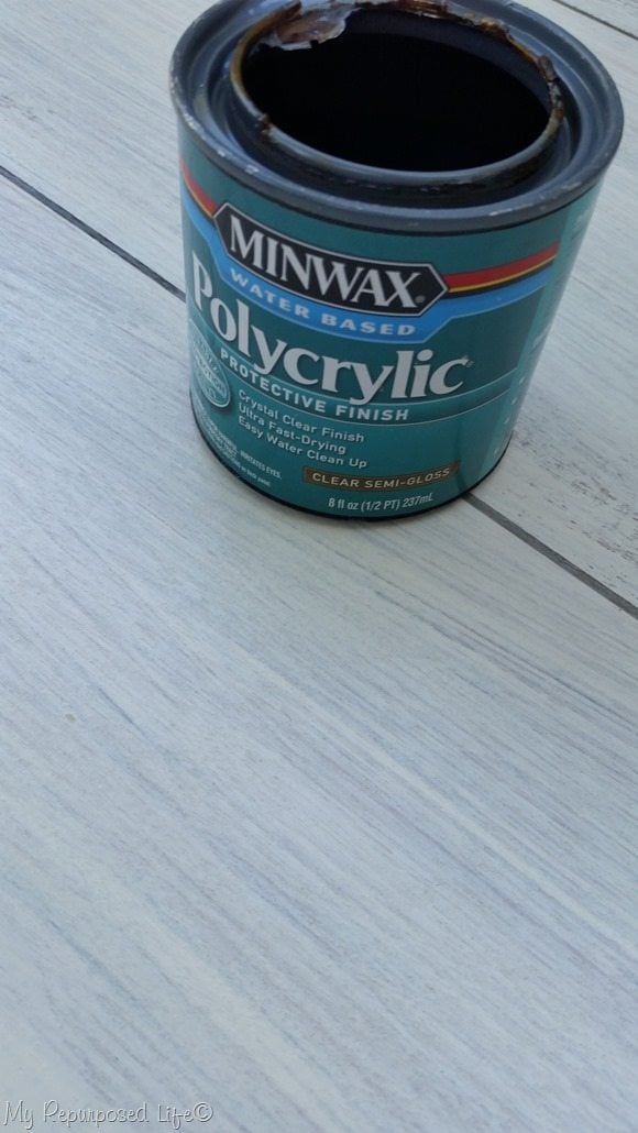 protect whitewashed plank floor with polycrylic