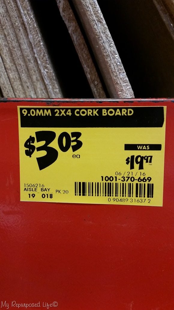 cheap cork board