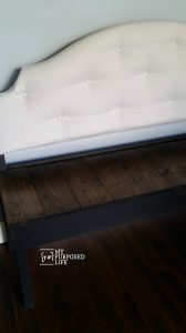 tufted upholstered headboard bench