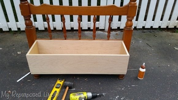 toy box repurposed twin bed