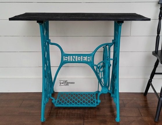 turquoise-singer-sewing-treadle-table