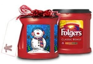 Folgers coffee can labels for the holidays and more! MyRepurposedLife.com