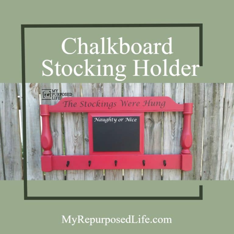 Stocking Holder Chalkboard