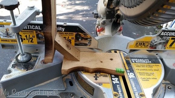 cut table in half with compound miter saw