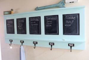 Chalkboard Coat Rack