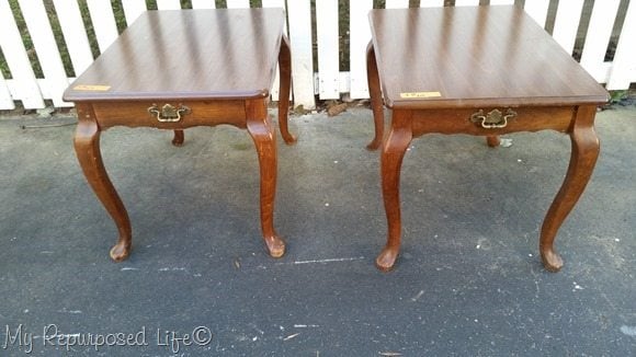 old queen anne side tables repurposed furniture