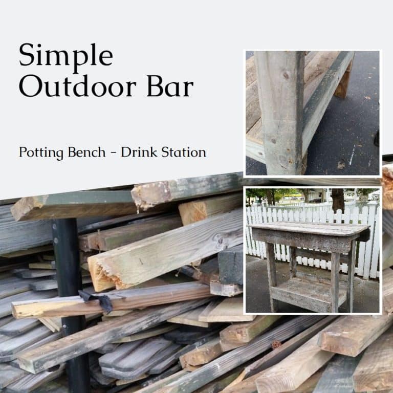 Salvaged Wood Outdoor Bar | Kitchen Island