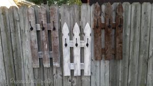 Picket Fence Whitewash Coat Rack