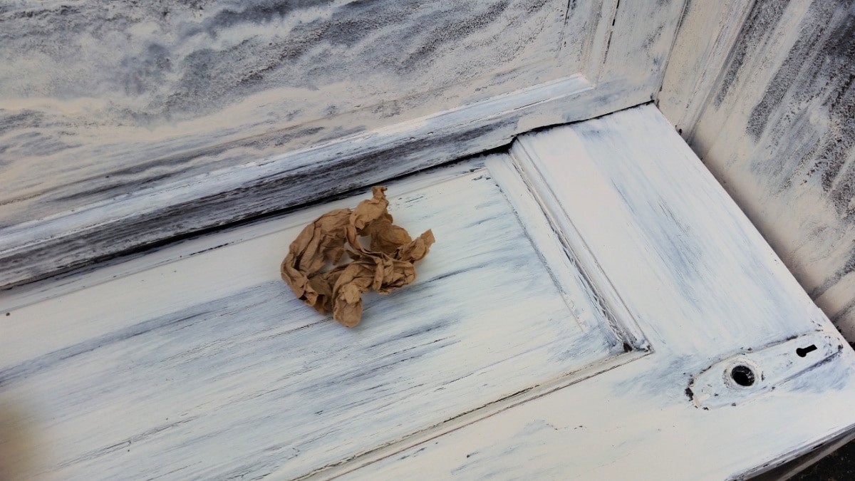 smooth finish with brown craft paper