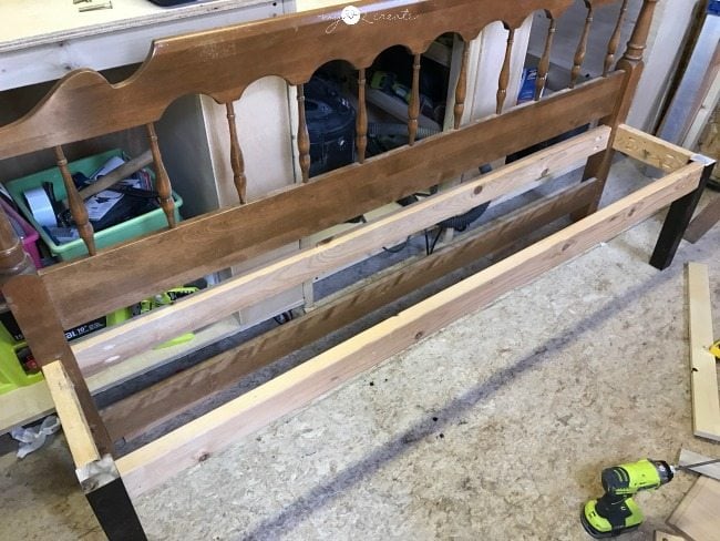 building a headboard bench