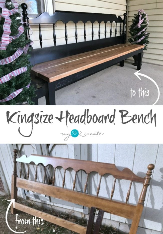 How to build a kingsize headboard bench