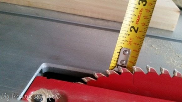 angled table saw blade