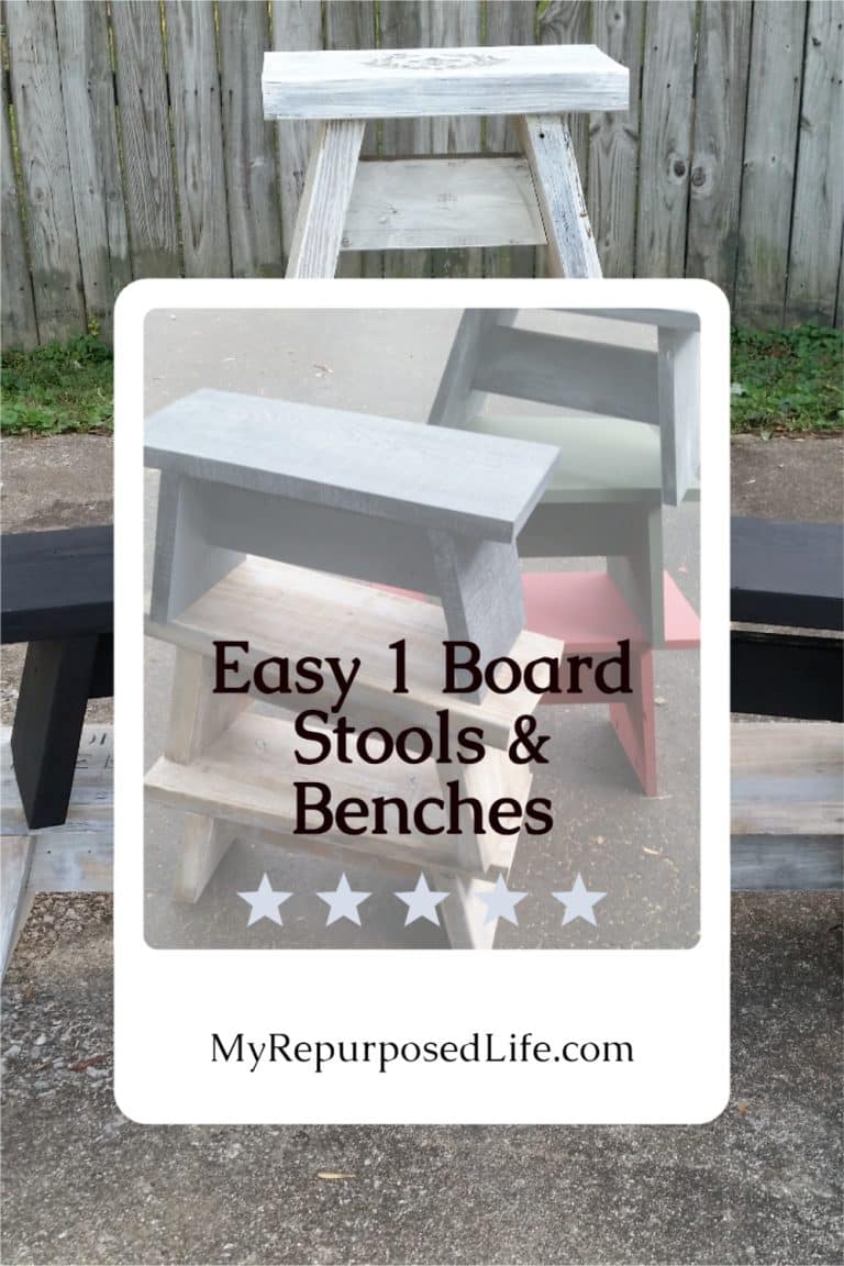 pinterest pin easy 1 board stools and benches