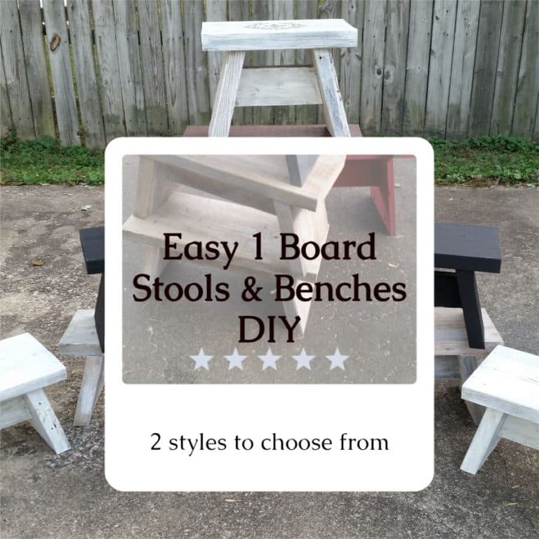One Board Stools And Benches | Easy Tutorial