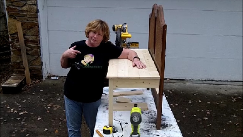 admire your new headboard bench while wearing your MRL shirt