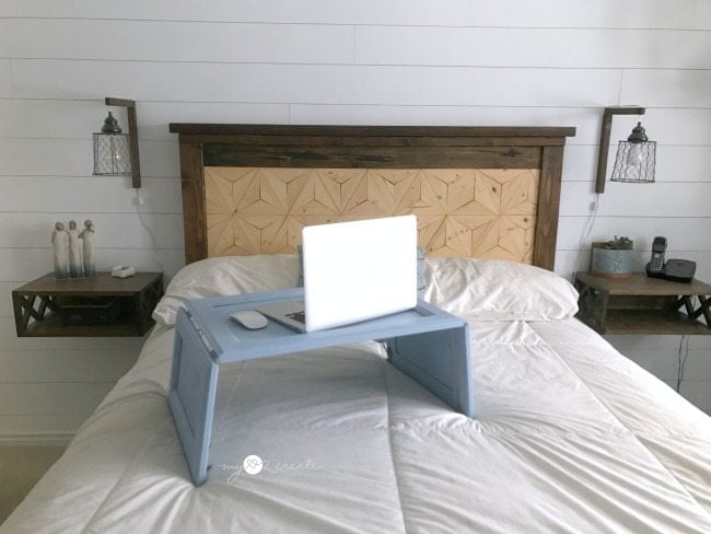 DIY Lap Desk made from repurposed cupboard doors