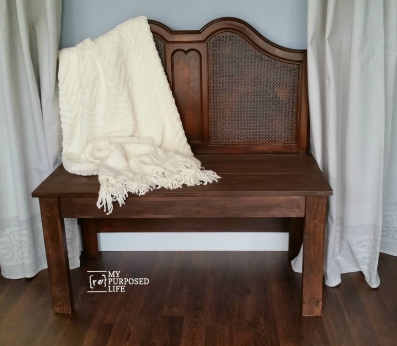 how to make a headboard bench