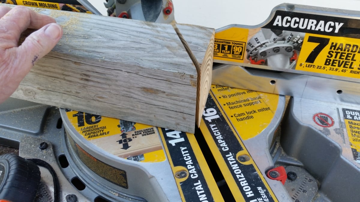 cut bottom on an angle