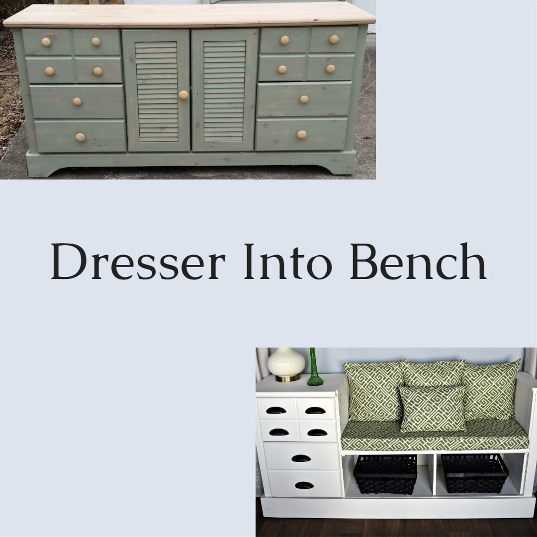 Storage Bench Made From A Dresser My Repurposed Life® Rescue Re