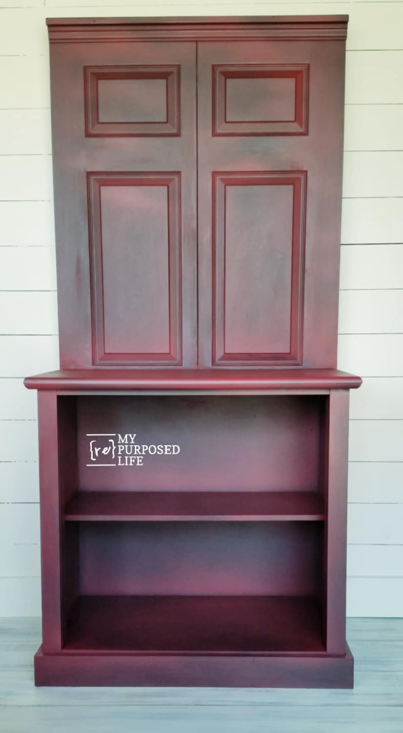 coffee or baking station made from reclaimed materials