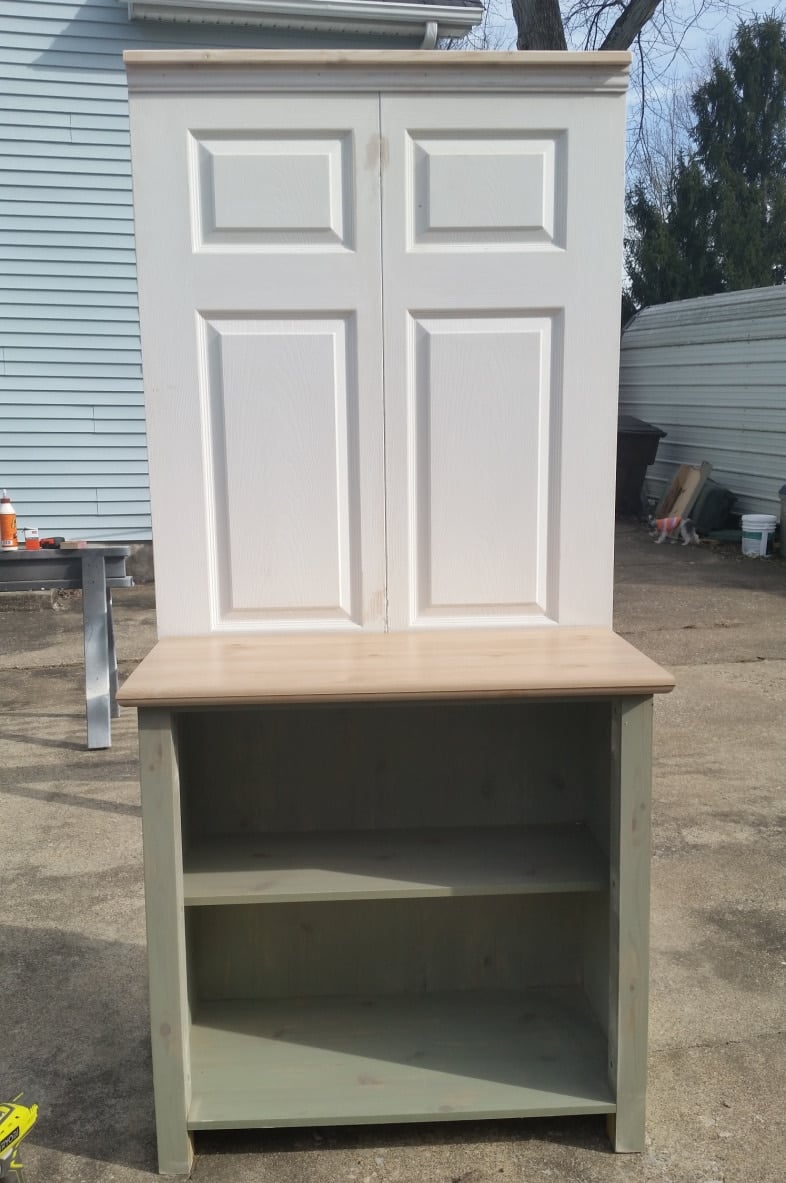 how to bi-fold door coffee station