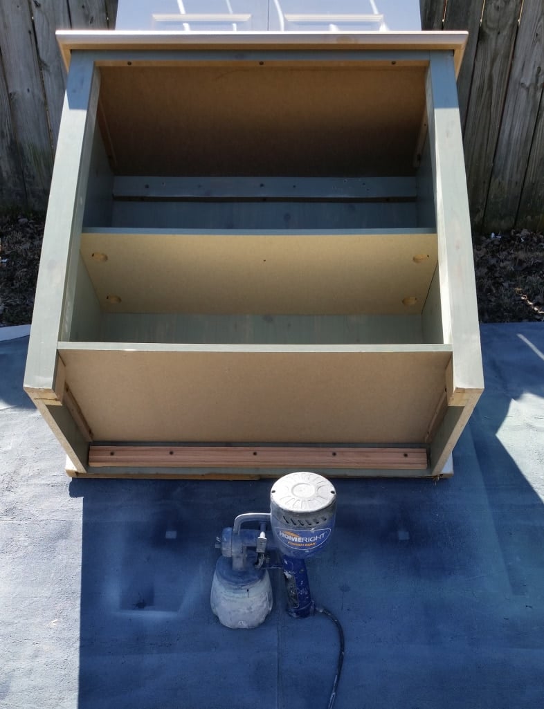 paint sprayer and furniture