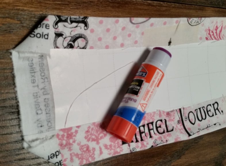 school glue stick vintage suitcase lining