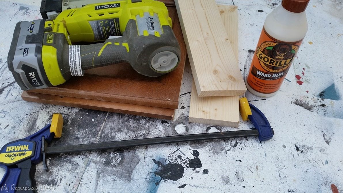 tools for a cabinet door bench