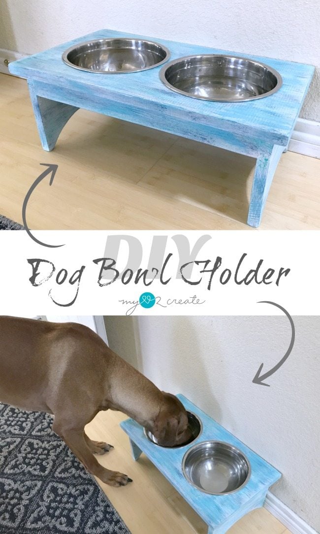 DIY Dog Bowl Holder/stand