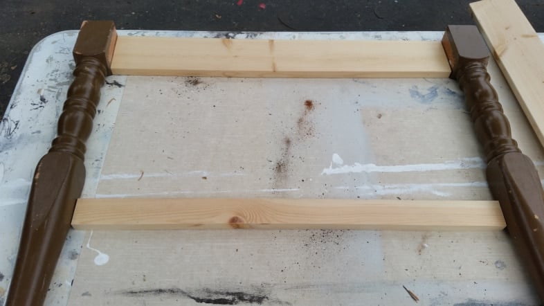 cut skirt and brace board to fit