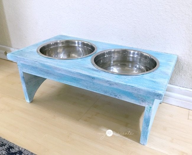diy dog bowl stand
