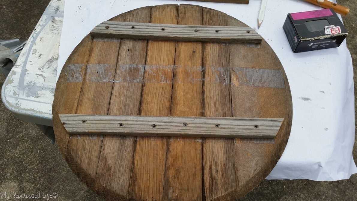 secure whiskey barrel lid parts
