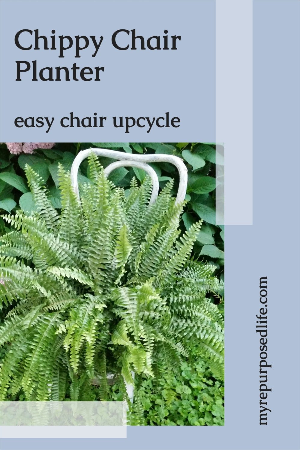 A old dilapidated chair makes the perfect chippy chair planter. Add a little white wash, pop in a plant and you're good to go. #MyRepurposedLife #upcycled #repurposed #chair #planter #garden via @repurposedlife