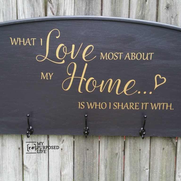 What I Love Most About My Home Headboard Sign