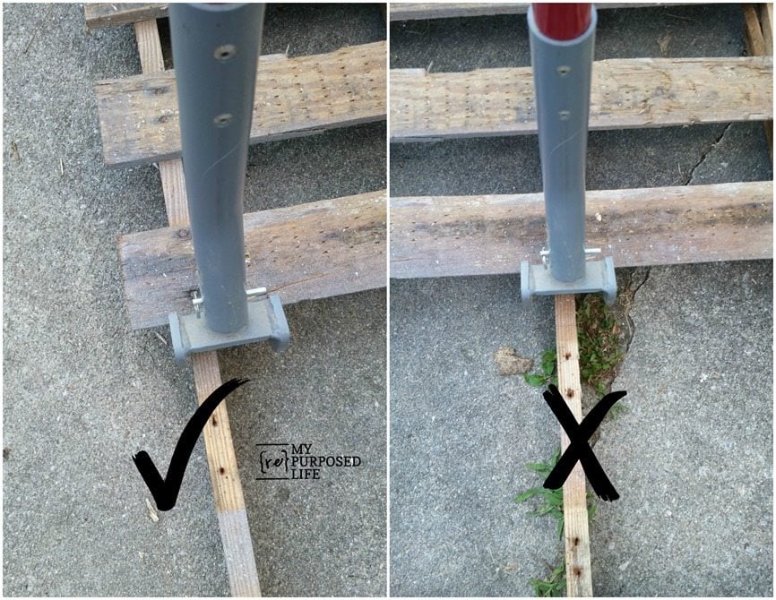 how to use a duckbill deck wrecker to dismantle a pallet MyRepurposedLife.com