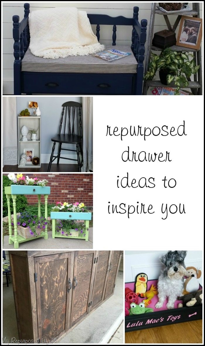 repurposed drawer ideas to inspire you from MyRepurposedLife.com