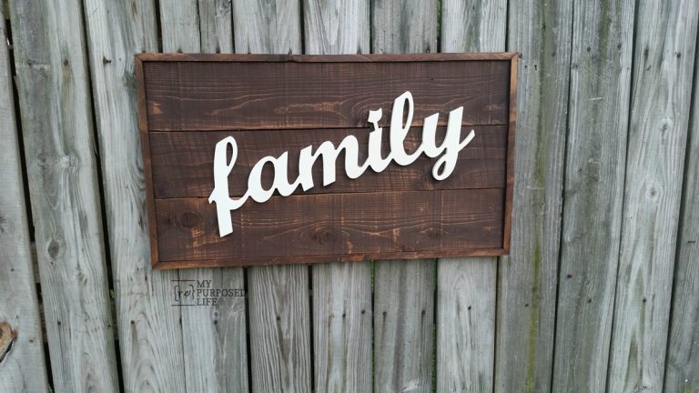 routed family sign
