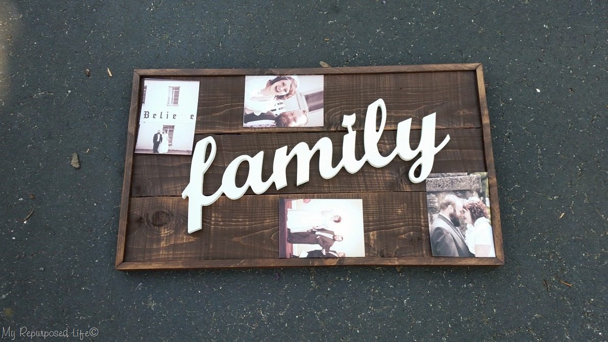 rustic family wooden sign