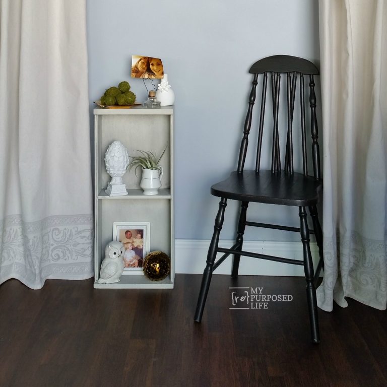 Repurposed Kitchen Drawer Shelf