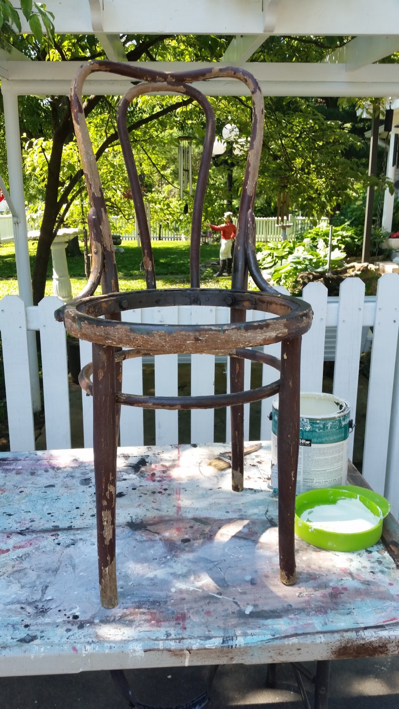 painting an old chair