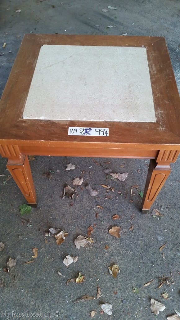 1 dollar mid century modern small table