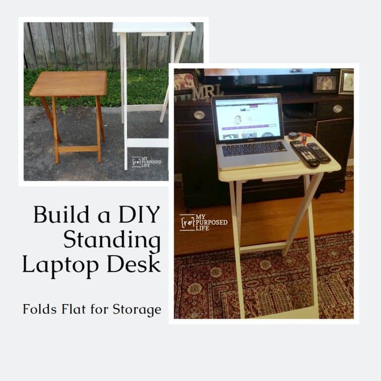 Make Your Own Standing Laptop Table for $20