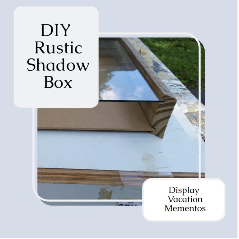 Display Vacation Photos and Keepsakes from the beach in a Rustic Shadow Box