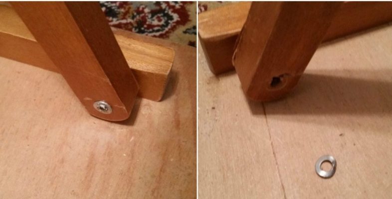 how to dismantle a tray table