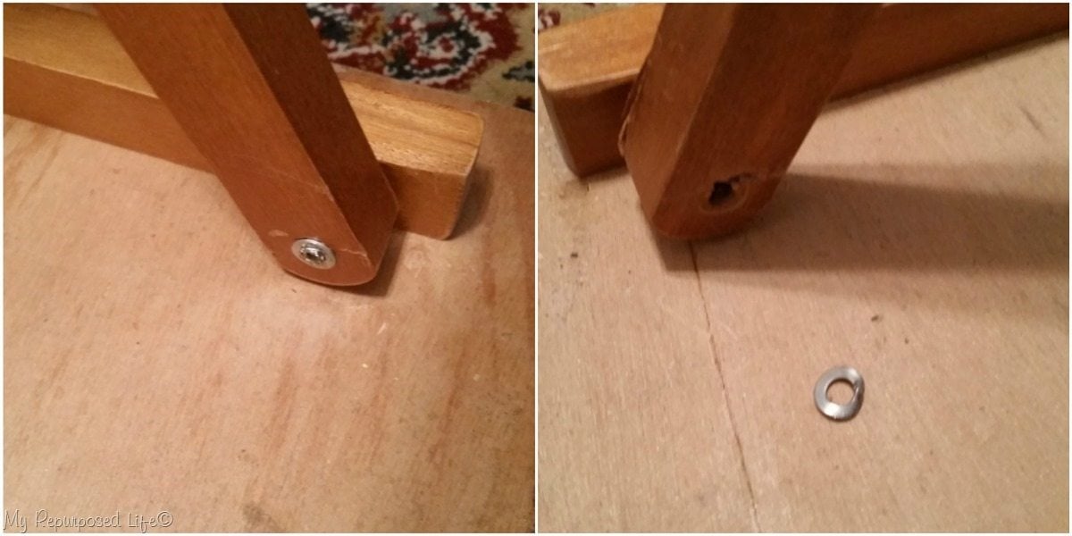 how to dismantle tv tray table