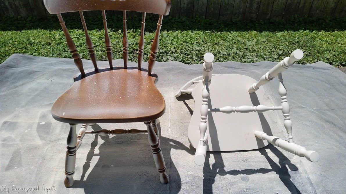 painting chairs with finish max extra